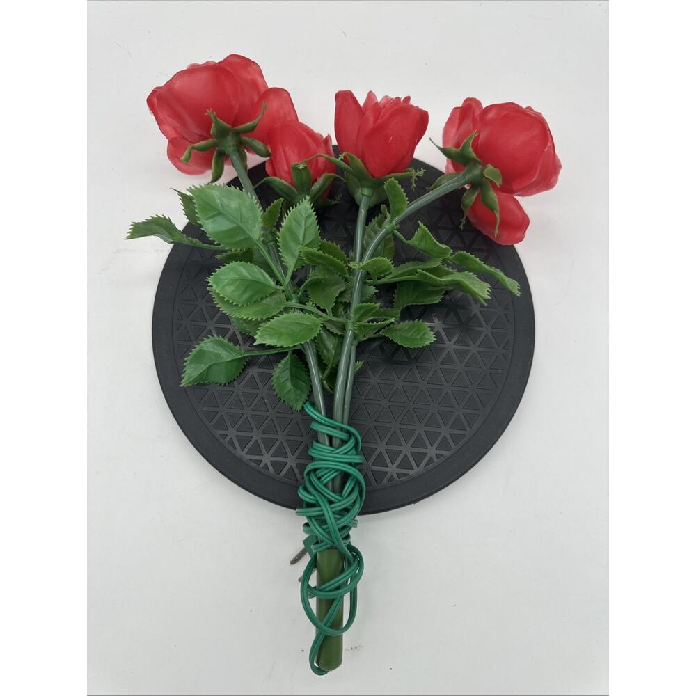Super Rare Vintage Mid Century 60’s Bouquet Of Light Up Roses